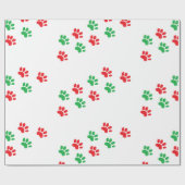 Weihnachtstatzen-Druck-Geschenk-Verpackung Geschenkpapier (Flach)