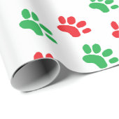 Weihnachtstatzen-Druck-Geschenk-Verpackung Geschenkpapier (Rolleneckpunkt)