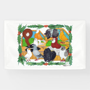 Weihnachtstauben Banner