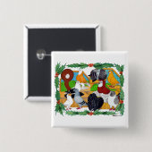 Weihnachtstauben Button (Vorne & Hinten)