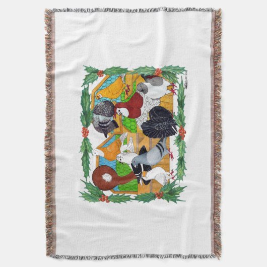 Weihnachtstauben Decke (Vorderseite Vertikal)