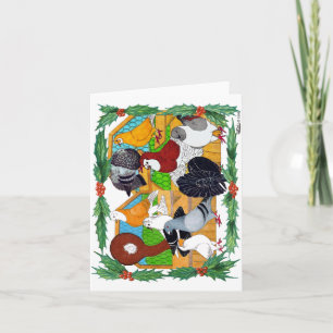 Weihnachtstauben Feiertagskarte