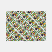 Weihnachtstauben Fleecedecke (Vorderseite (Horizontal))