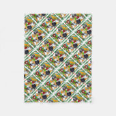 Weihnachtstauben Fleecedecke (Vorderseite)