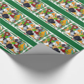 Weihnachtstauben Geschenkpapier (Ecke)