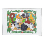 Weihnachtstauben Kissenbezug (Vorderseite)