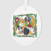 Weihnachtstauben Ornament (Vorderseite)