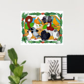 Weihnachtstauben Poster (Heimbüro)