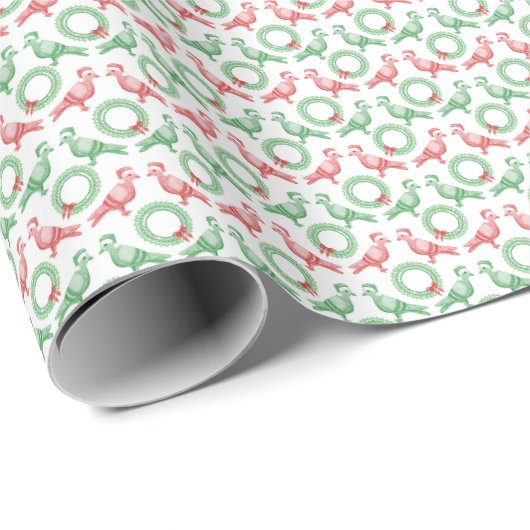 Weihnachtstauben-Wrap-Papier Geschenkpapier (Rolleneckpunkt)