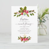 Weihnachtstaufe Einladung (Stehend Vorderseite)