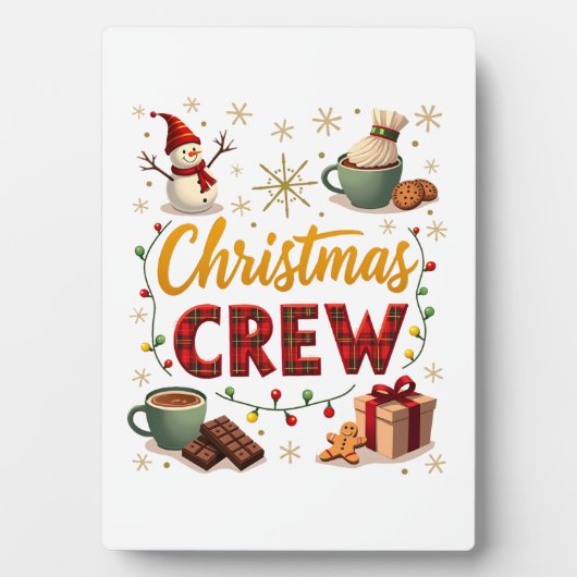Weihnachtsteam Fotoplatte (Vorderseite)