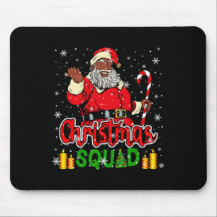 Weihnachtsteam Santa Afro Mann Stolz Schwarz Afrik Mousepad