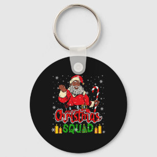Weihnachtsteam Santa Afro Mann Stolz Schwarz Afrik Schlüsselanhänger