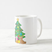 WeihnachtsTeddybär Kaffeetasse (VorderseiteRechts)
