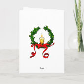 WeihnachtsTeddybär-Kasten Feiertagskarte (Rückseite)