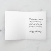 WeihnachtsTeddybär-Kasten Feiertagskarte (Innenseite)