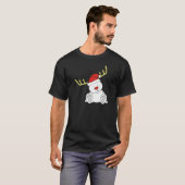 WeihnachtsTeddybär-Ren T-Shirt (Vorne ganz)