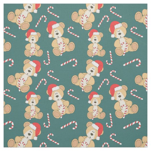 WeihnachtsTeddybär Stoff (Muster)