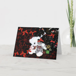 WeihnachtsTeddybären Feiertagskarte
