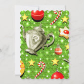 Weihnachtstee-Einladung Einladung (Rückseite)
