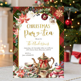 Weihnachtstee-Feiertags-Party-Einladung Einladung