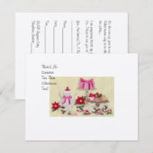 Weihnachtstee-Party Einladung (Vorne/Hinten)