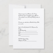 Weihnachtstee-Party Einladung (Rückseite)