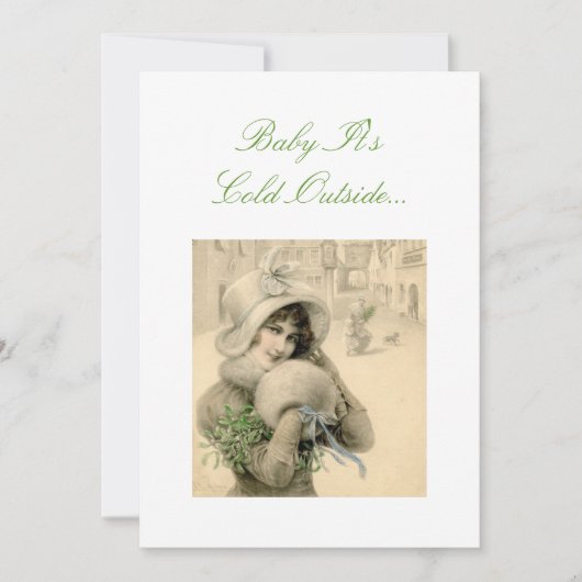 Weihnachtstee-Party Einladung (Vorderseite)