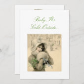 Weihnachtstee-Party Einladung (Vorne/Hinten)