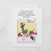 Weihnachtstee-Party Einladung (Vorne/Hinten)