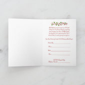 Weihnachtstee-Party Einladung. Vintager Entwurf Einladung (Innenseite)