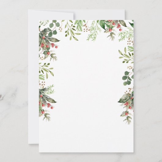 Weihnachtstee Party Nutcracker Brautparty Einladung (Rückseite)