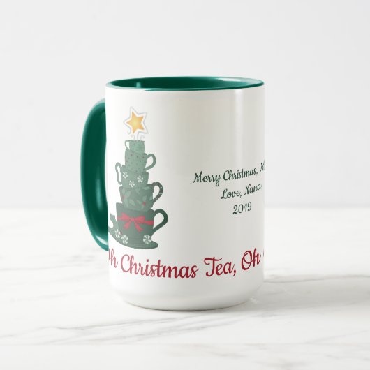 Weihnachtstee Tasse (Vorderseite Links)