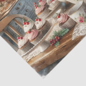 Weihnachtsteezeit mit Cupcakes Seidenpapier (Ausschnitt)