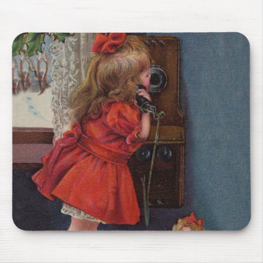 Weihnachtstelefon Mousepad (Vorne)