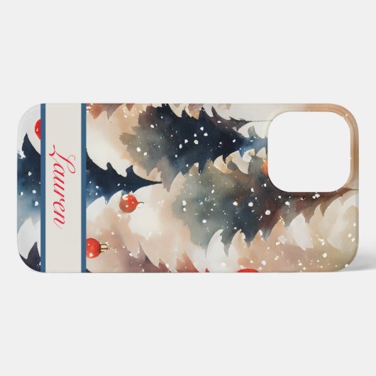 WeihnachtstelefonCase iPhone Hülle (Rückseite (Horizontal))