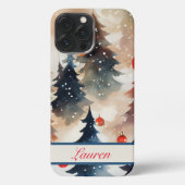 WeihnachtstelefonCase iPhone Hülle (Rückseite)