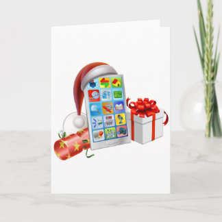 Weihnachtstelefonillustration Feiertagskarte