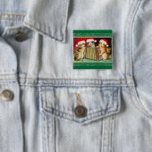 Weihnachtstempelkatzen Button (Beispiel)