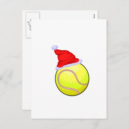 Weihnachtstennis Feiertagspostkarte (Vorne/Hinten)