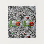 Weihnachtsteppiche Wandteppich (Vorderseite)