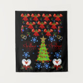 Weihnachtsteppiche Wandteppich (Vorderseite)