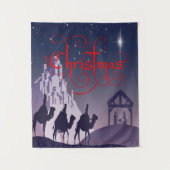 Weihnachtsteppiche Wandteppich (Vorderseite)