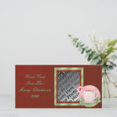 Weihnachtsteppichkarte Feiertagskarte (Stehend Vorderseite)