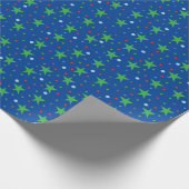 Weihnachtsternlampen Geschenkpapier (Ecke)