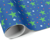 Weihnachtsternlampen Geschenkpapier (Rolleneckpunkt)