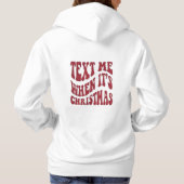 Weihnachtstext Hoodie (Rückseite)