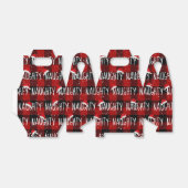 Weihnachtstext mit Weihnachtsmannmützen Geschenkschachtel (Ungefaltet)