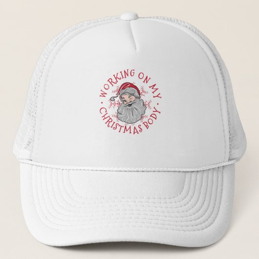 Weihnachtstext Truckerkappe (Vorderseite)