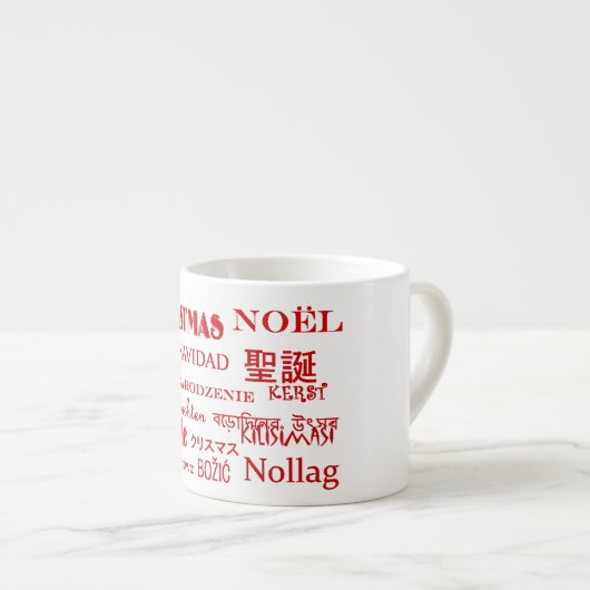 Weihnachtstexte Espressotasse (Vorderseite Rechts)